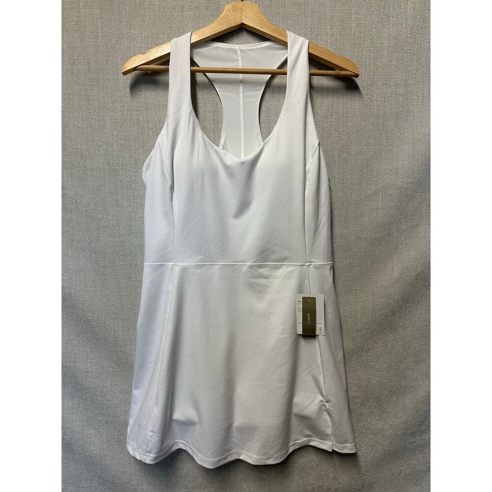 NWT J. Crew Active White Dress with Shorts Medium Tennis Workout - Picture 2 of 8